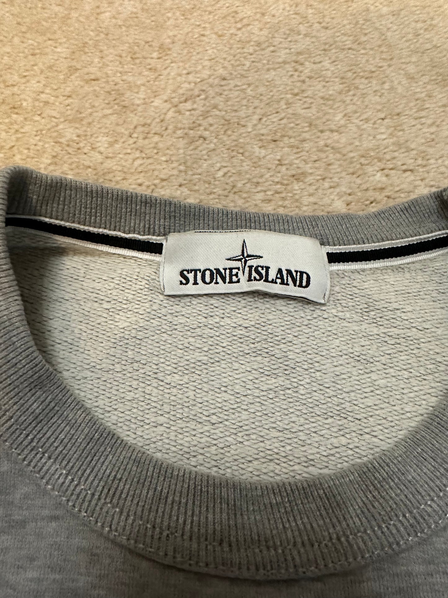 Stone Island Sweatshirt - Grey - Men's Small