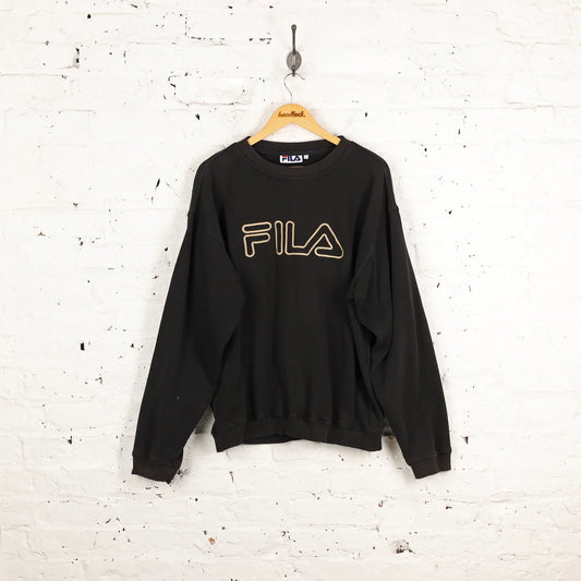 Fila 90s Sweatshirt - Black - Men's L