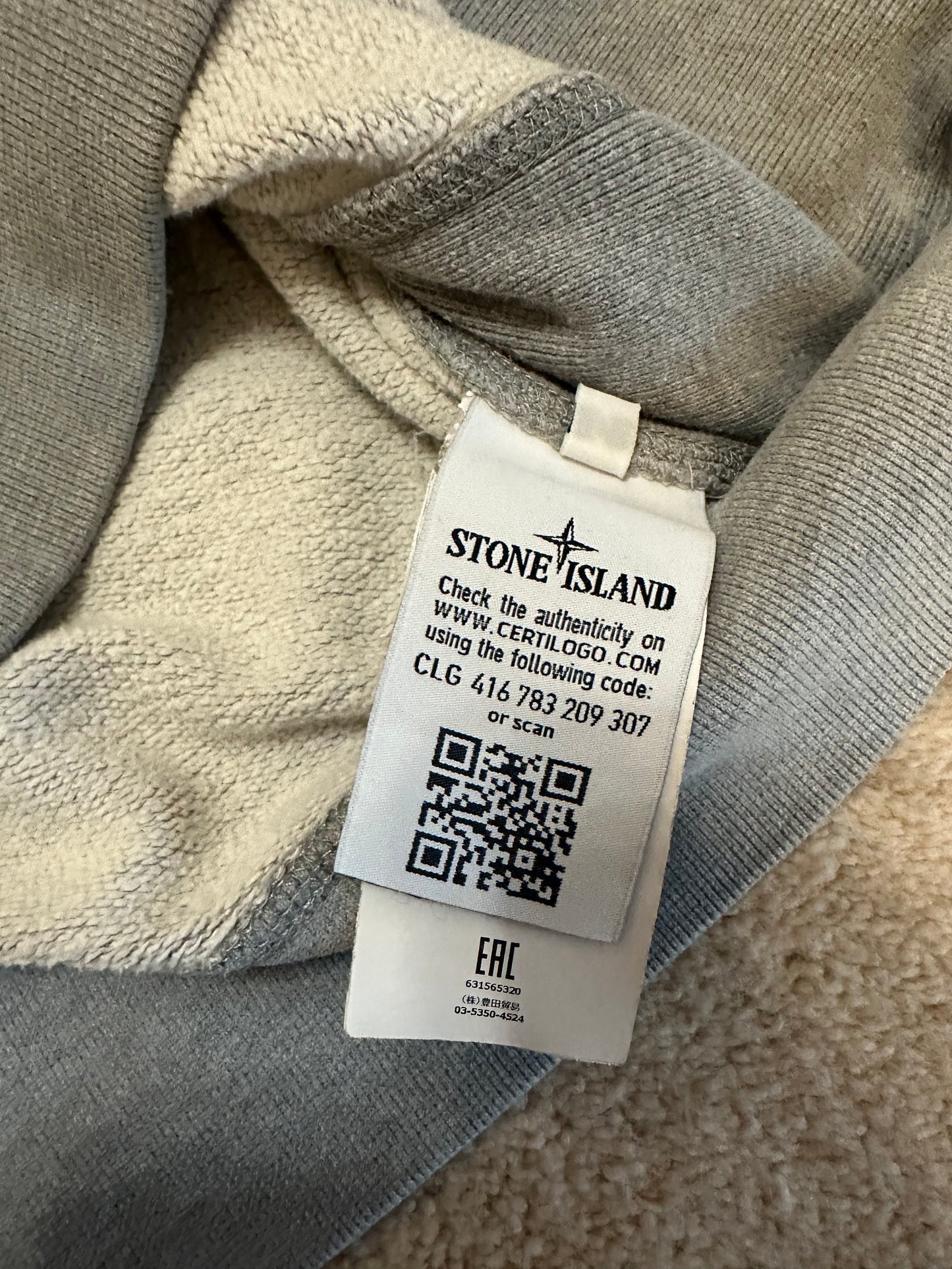 Stone Island Sweatshirt - Grey - Men's Small