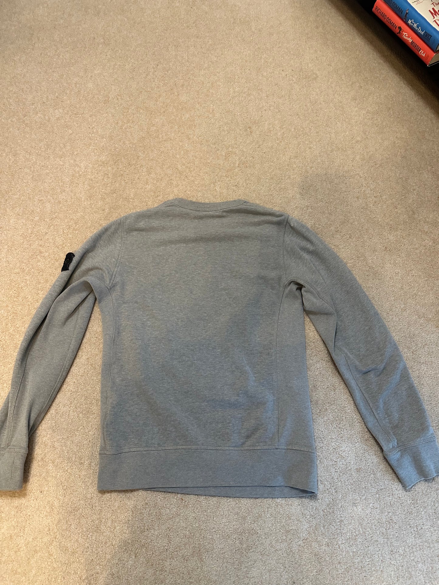 Stone Island Sweatshirt - Grey - Men's Small