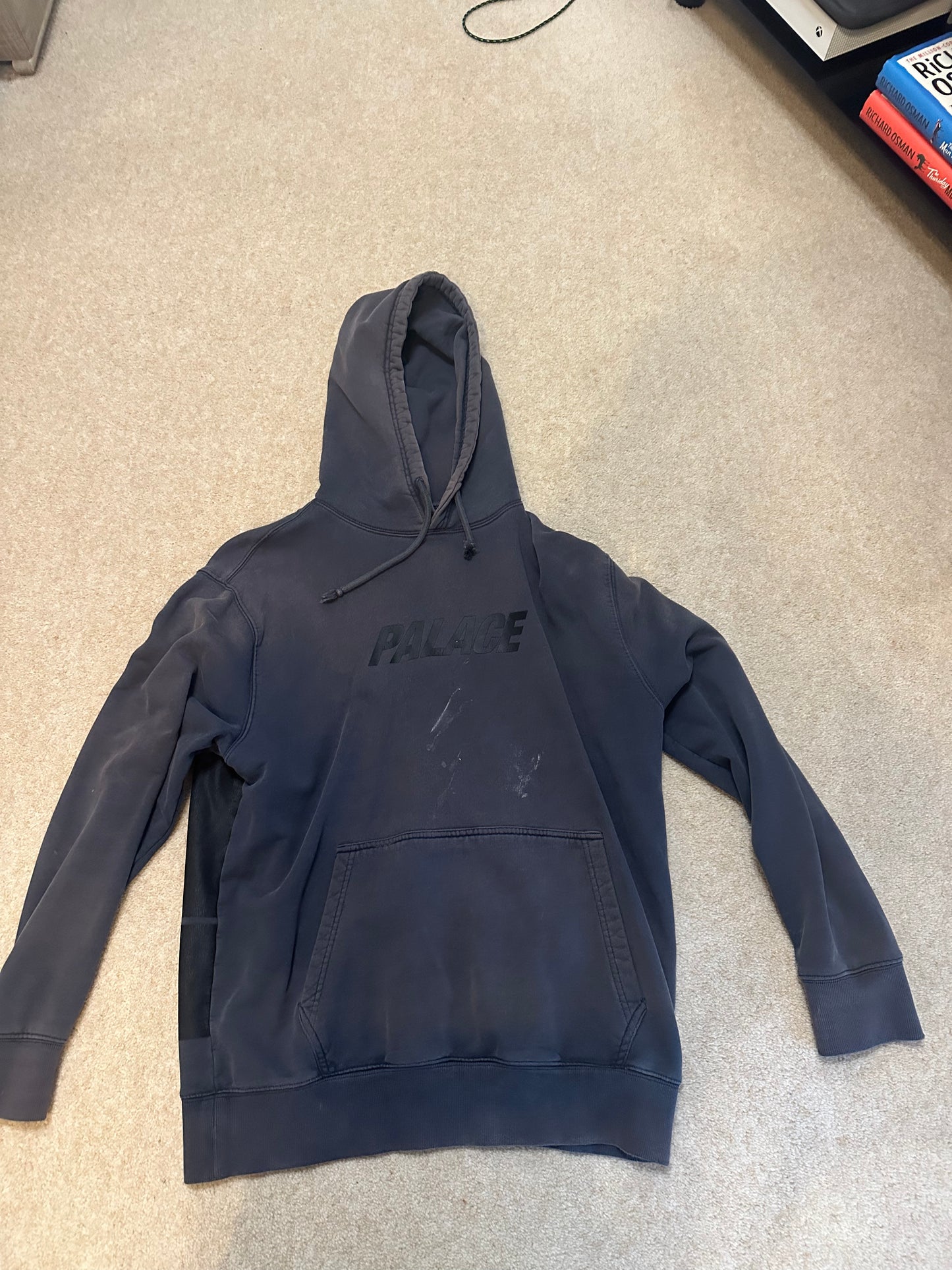 Palace Washed Out Tri-Ferg Hoodie - Navy - Men's M