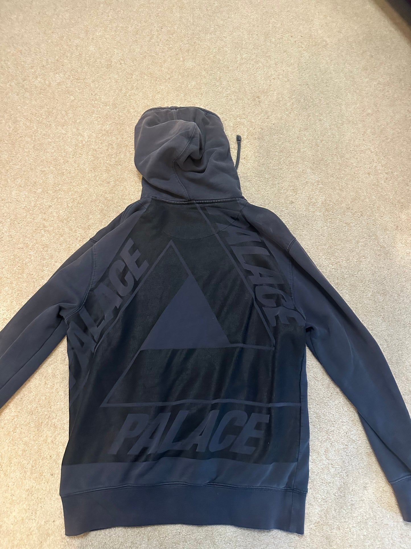 Palace Washed Out Tri-Ferg Hoodie - Navy - Men's M