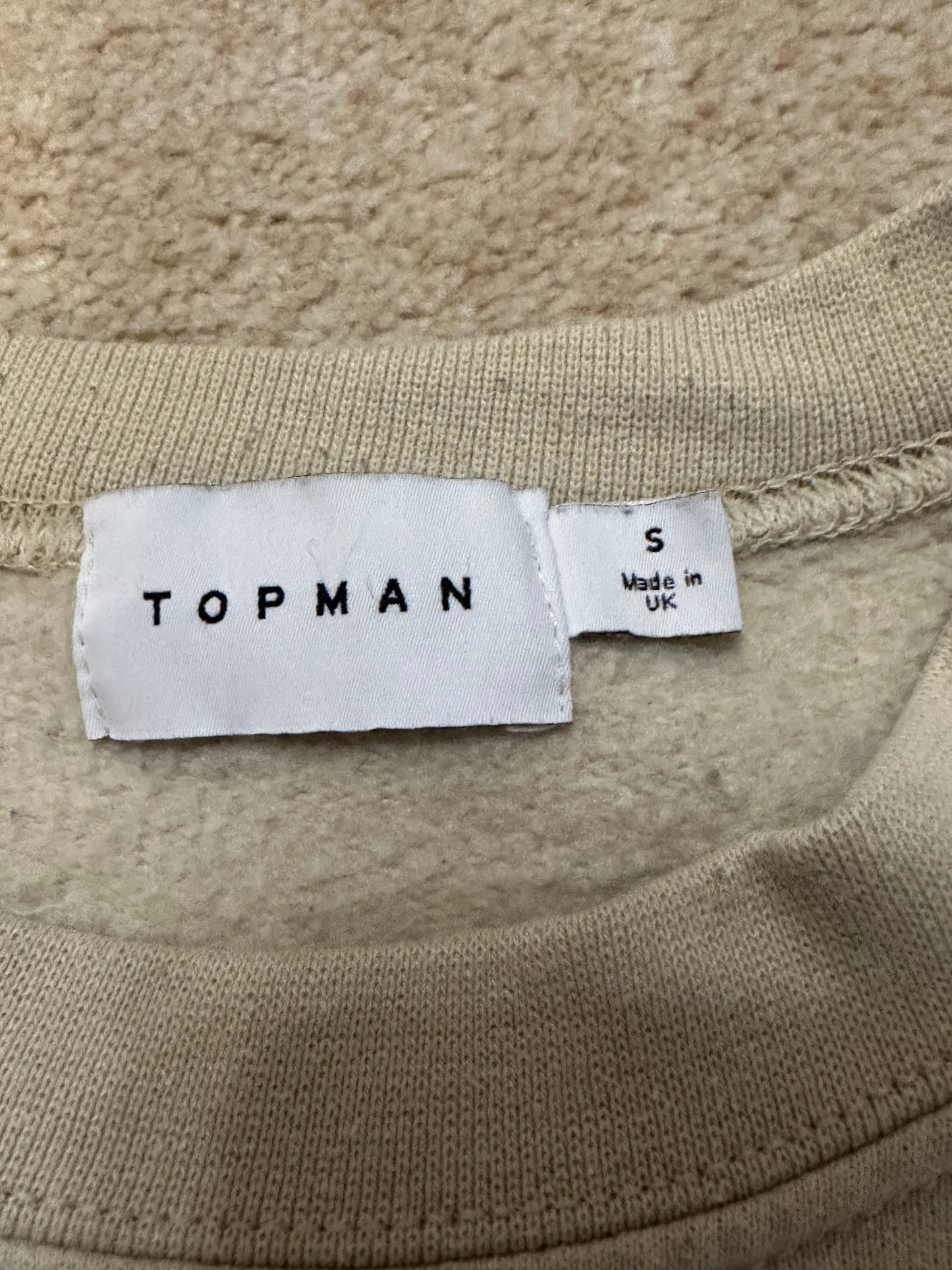 Topman 'Lost Logic' Sweatshirt - Cream - Men's S